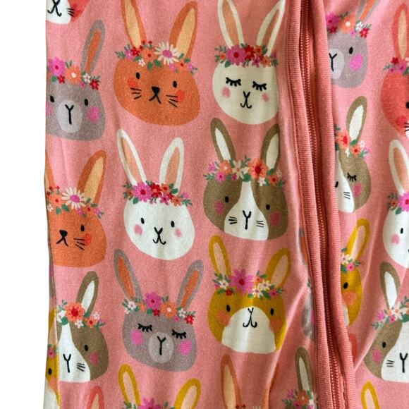 LITTLE SLEEPIES Boho Bunnies Sleeper 6-12m - Picture 4 of 7